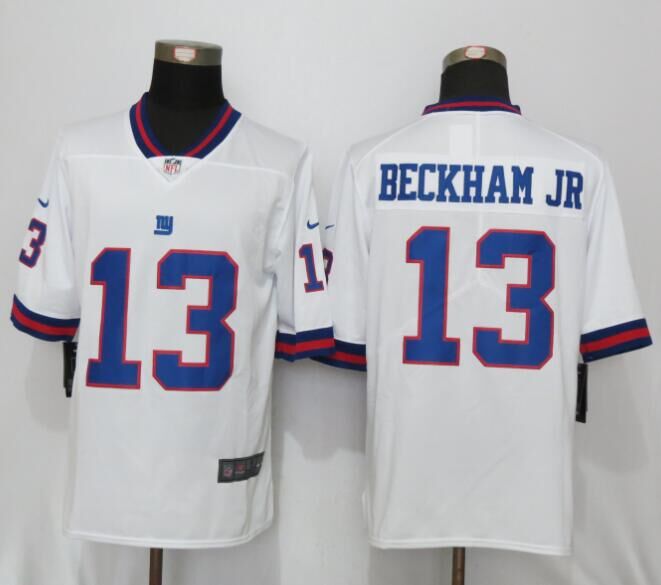 NFL New York Giants #13 Beckham JR White Rush Jersey