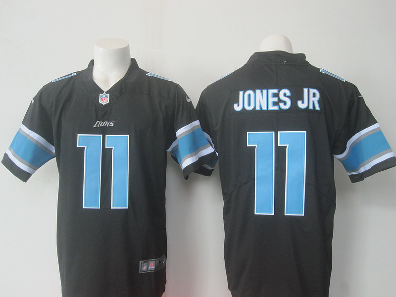NFL Detriot Lions #11 Jones JR Black Color Rush Jersey