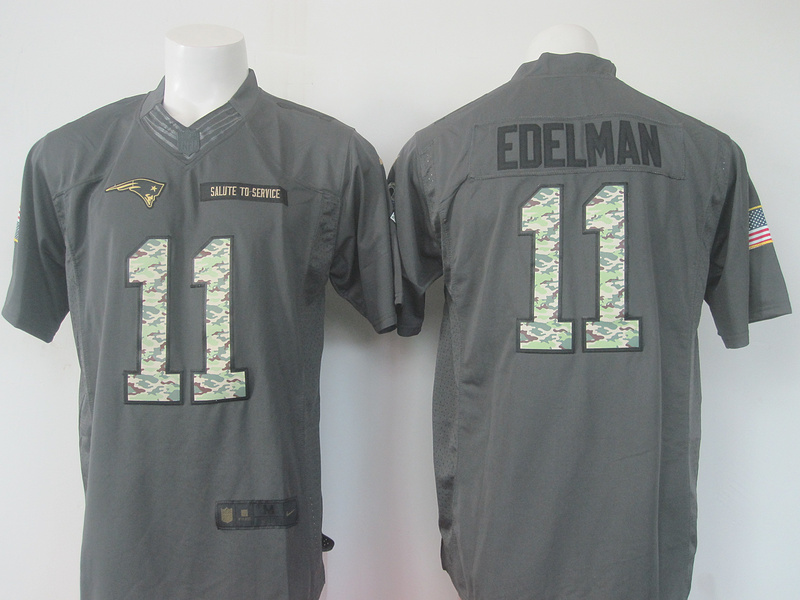 Nike New England Patriots #11 Edelman Salute To Service Limited Jersey