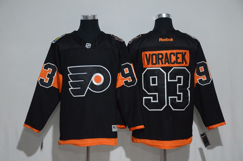 NHL Philadelphia Flyers #93 Voracek Black Stadium Jersey