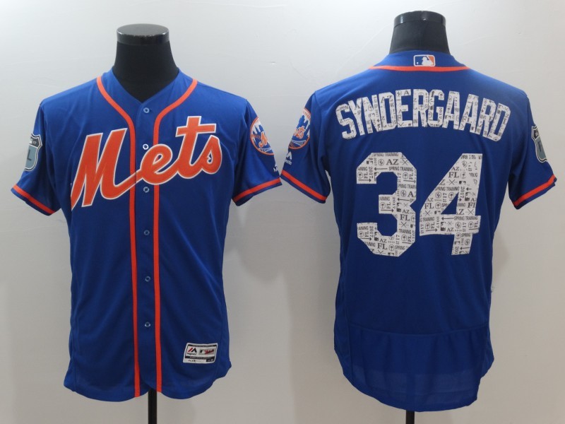 MLB New York Mets #34 Syndergaard Spring Training Jersey