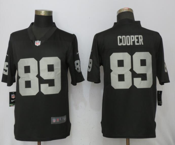 Mens NFL Oakland Raiders #89 Cooper Black Vapor Limited Jersey