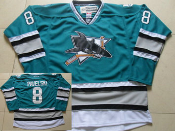 NHL San Jose Sharks #8 Pavelski Green Jersey 25th Anniversary