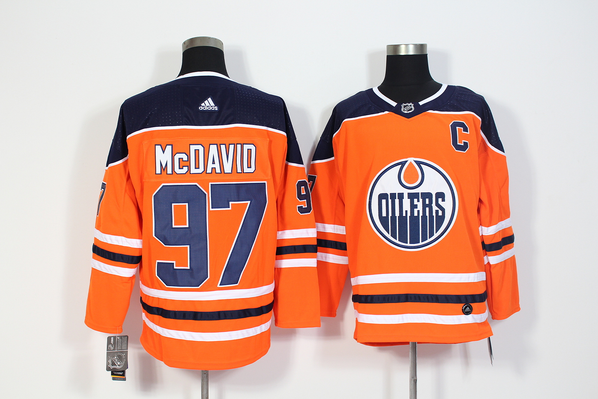 Adidas Edmonton Oilers #97 McDavid Orange Jersey