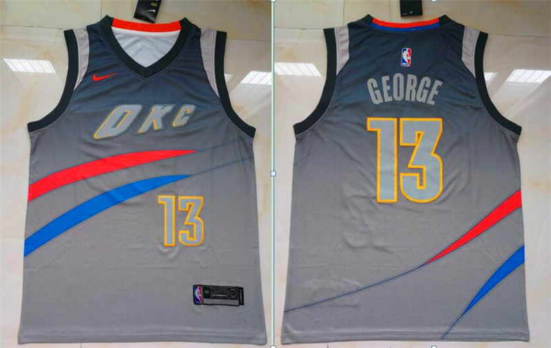 NBA Oklahoma City Thunder #13 George Black New Jersey