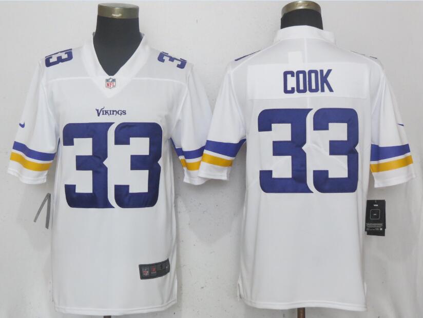 NFL Minnesota Vikings #33 Cook White Vapor Limited Jersey