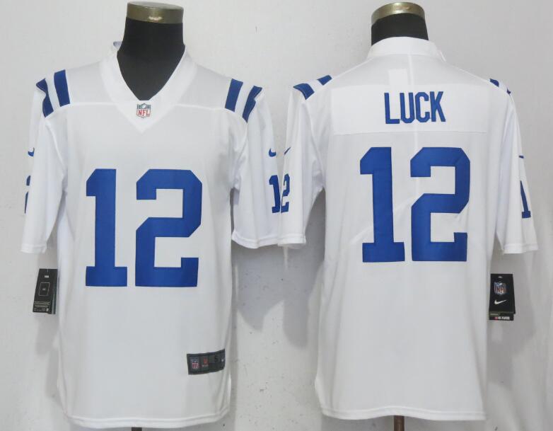 NFL Indianapolis Colts #12 Luck White Vapor Limited Jersey