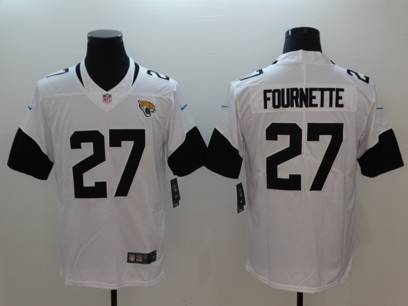 Nike Jacksonville Jaguars #27 Fournette White Vapor Untouchable Limited Jersey