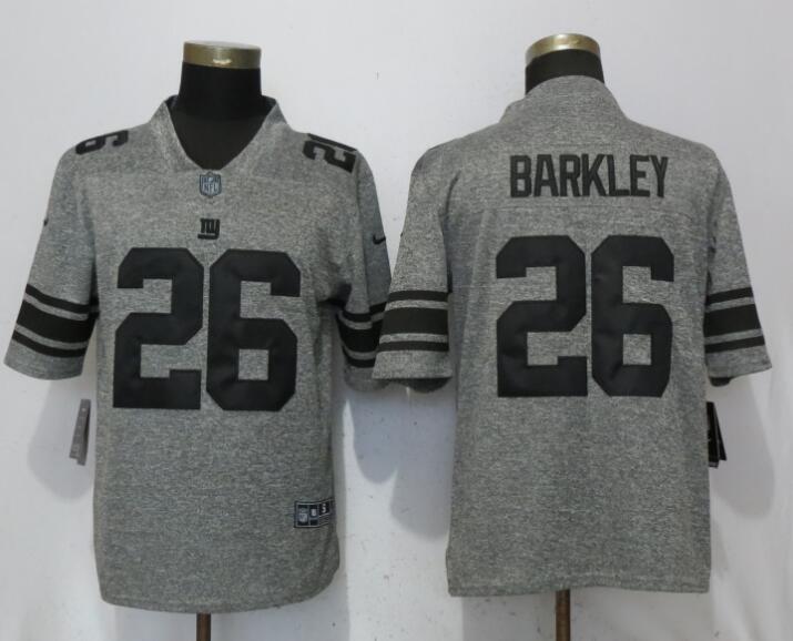 NFL New York Giants #26 Barkley Charcoal Grey Limited Jersey