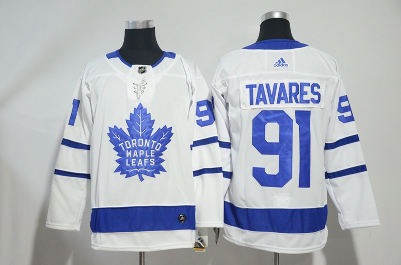 NHL Toronto Maple Leafs #91 Tavares White Jersey
