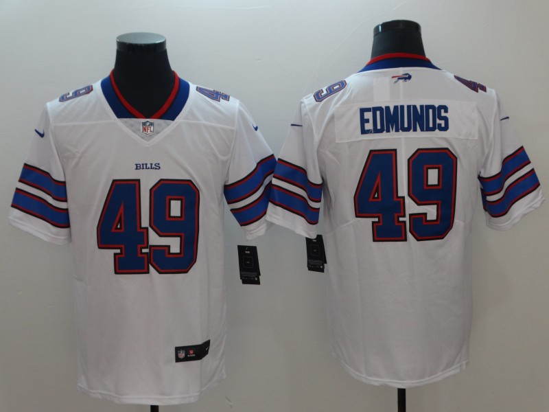 NFL Buffalo Bills #49 Edmunds White Vapor Limited Jersey