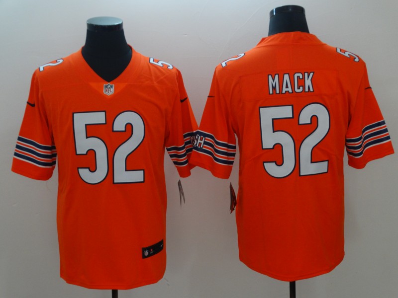 NFL Chicago Bears #52 Mack Orange Vapor Limited Jersey