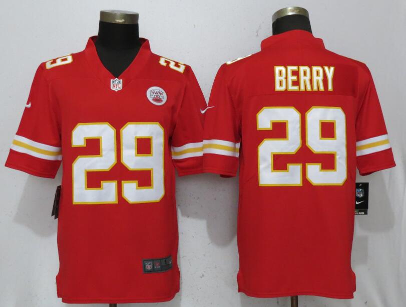 NFL Kanas City Chiefs #29 Berry Red Vapor Limited Jersey
