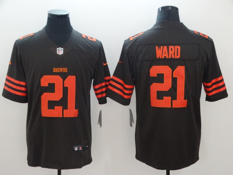 NFL Cleveland Browns #21 Ward Vapor Limited Jersey