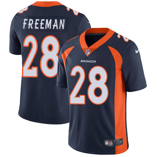 NFL Denver Broncos #28 Freeman Blue Vapor Limited Jersey