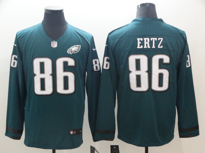 Philadelphia Eagles #86 Ertz Long-Sleeve Jersey
