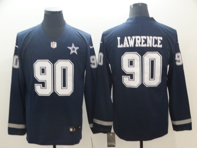 Dallas Cowboys #90 Lawrence New Long-Sleeve Stitched Jersey