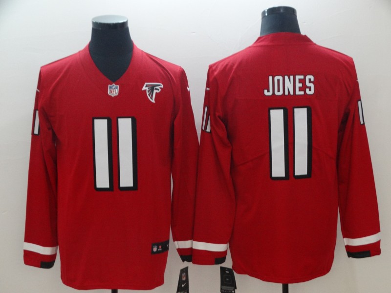Atlanta Falcons #11 Jones New Long-Sleeve Stitched Jersey