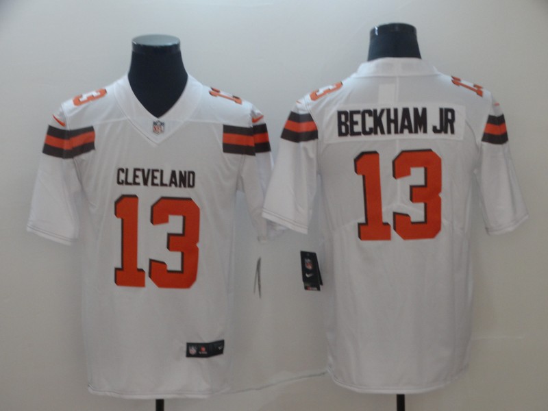 NFL Cleveland Browns #13 Beckham JR Vapor Limited White Jersey