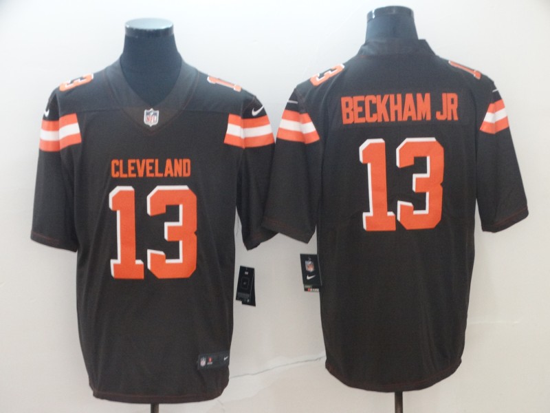 NFL Cleveland Browns #13 Beckham JR Vapor Limited Brown Jersey