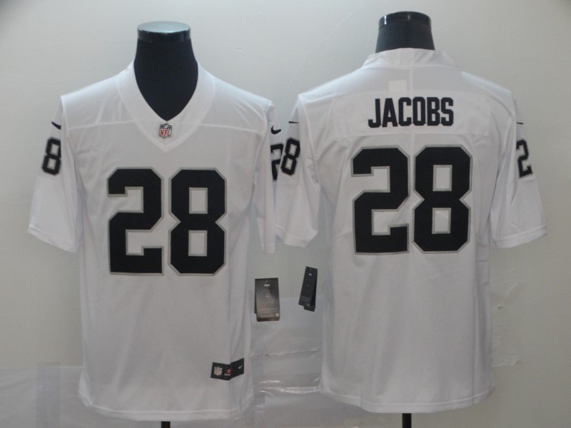 NFL Oakland Raiders #28 Jacobs White Vapor Limited Jersey