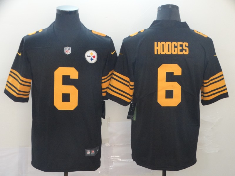 NFL Pittsburgh Steelers #6 Hodges Vapor Limited Black Jersey