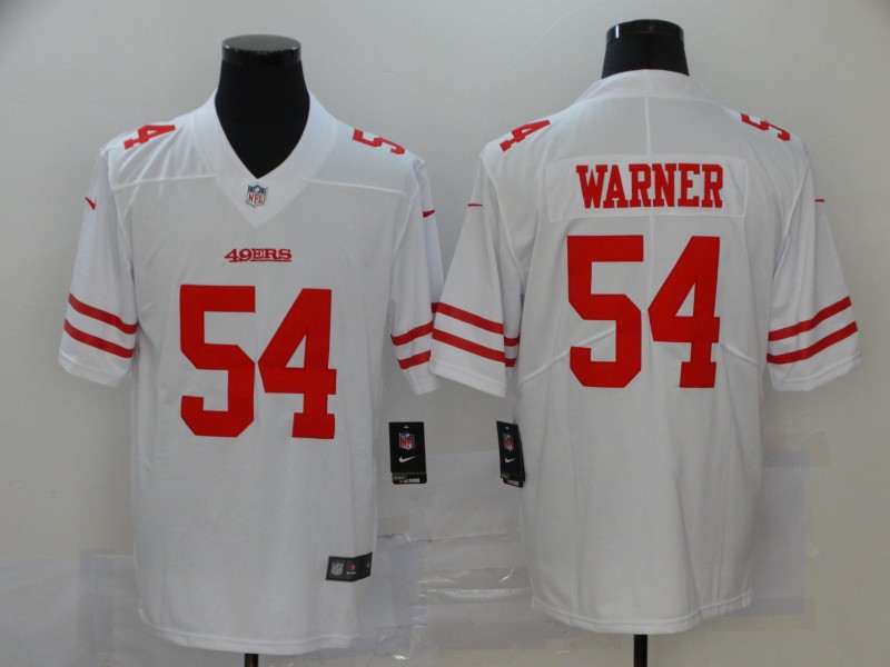 NFL San Francisco 49ers #54 Warner White Vapor Limited Jersey