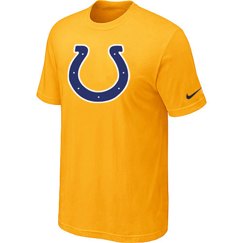  Indianapolis Colts Sideline Legend Authentic Logo TShirt Yellow 84 