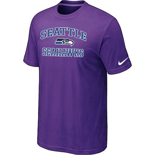  Seattle Seahawks Heart& Soul Purple TShirt 70 