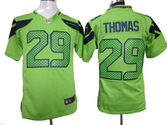 NFL Nike Seattle Seahawks 29 Green Earl Thomas Game jersey