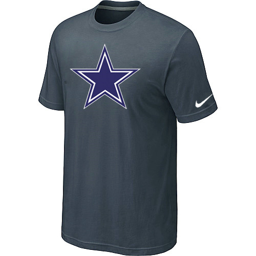  Dallas Cowboys Sideline Legend Authentic Logo TShirt Grey 69 