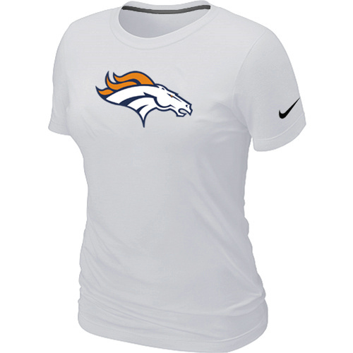  Denver Broncos White Womens Logo TShirt 51 