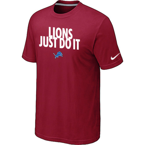 NFL Detroit Lions Just Do It Red TShirt 10 