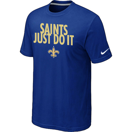 NFL New Orleans Saints Just DoIt Blue TShirt 25