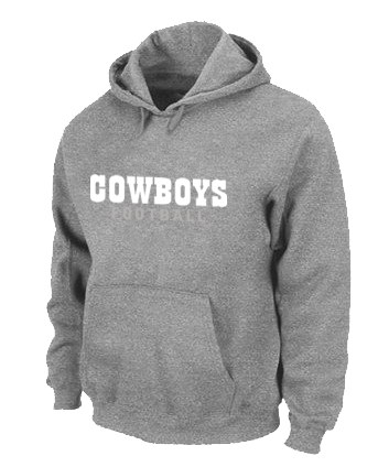 Dallas Cowboys font Pullover Hoodie Grey