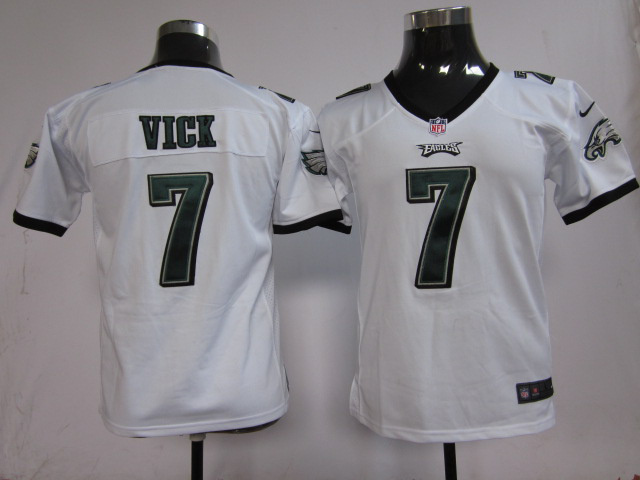 White Vick youth Nike NFL Philadelphia Eagles #7 Jersey