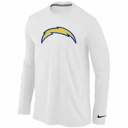 Nike San Diego Charger Logo Long Sleeve T-Shirt WHITE