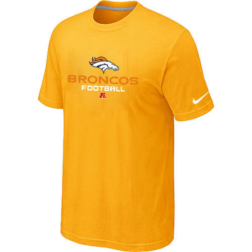  Denver Broncos Critical Victory Yellow TShirt 9 