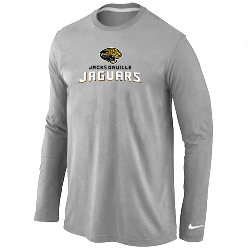 Nike Jacksonville Jaguars Authentic Logo Long Sleeve T-Shirt Grey