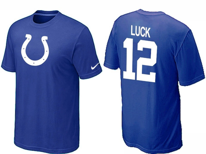  Nike Indianapolis Colts 12 LUCK Name& Number TShirt 79 