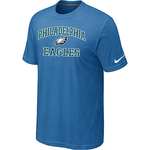  Philadelphia Eagles Heart& Soullight Blue TShirt 82 