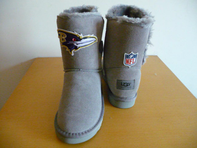 Womens Baltimore Ravens Cheerleader Boots Gray