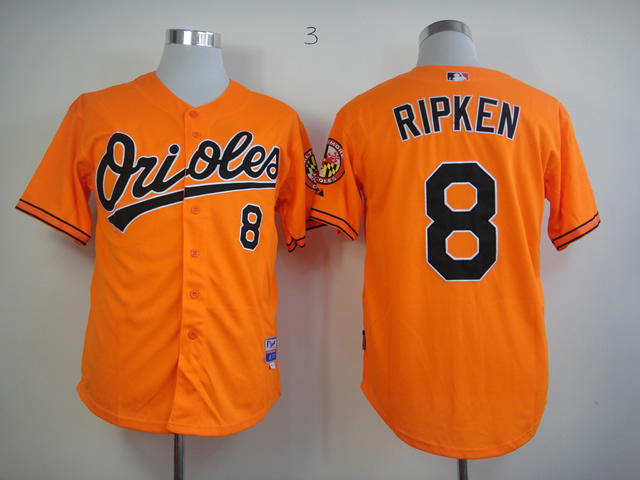 MLB Baltimore Orioles #8 Ripken orange Jersey