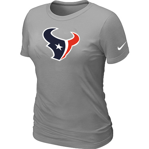  Houston Texans L- Grey Womens Logo TShirt 73 