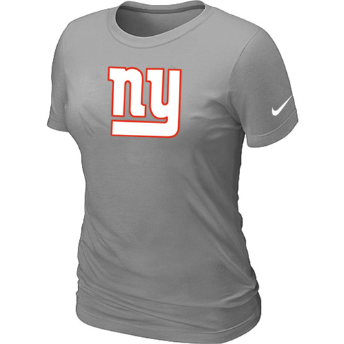  New York Giants L- Grey Womens Logo TShirt 92 