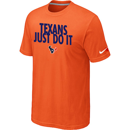 NFL Houston Texans Just Do It Orange TShirt 10 
