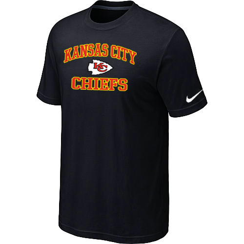  Kansas City Chiefs Heart& Soul Black TShirt 62 