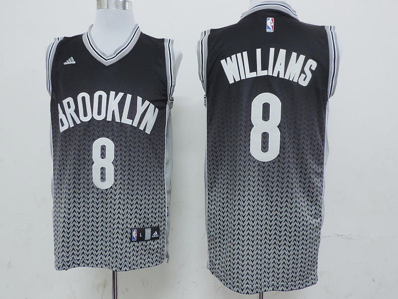 adidas NBA New York Brooklyn #8 Deron Williams Drift Fashion Jersey