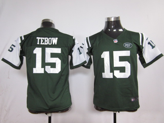 Youth Green Tebow New York Jets #15 Jersey