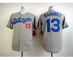Mlb Jerseys Los Angeles Dodgers 13 Ramirez Grey Jersey